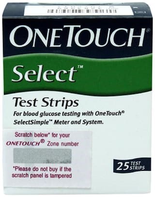 One Touch Selects 25 Strips